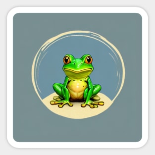 nature frogg Sticker